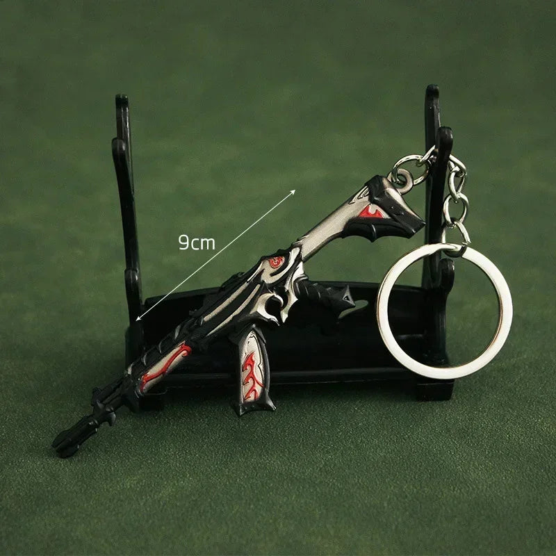 Valorant Weapon Keychain Reaver Karambit Vandal Prime Champions Skins Samurai Sword Pocketknife Weapon Model Gifts Toys for Boys