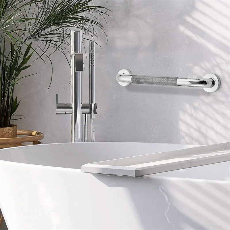 Handrail Grab Bar Stainless Steel 300/400/500Mm Anti Slip Shower Safety Support Handle Towel Rack Bathroom Tub Toilet