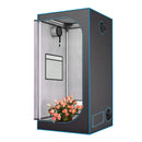 C-JP 80x80x180cm Plant Growth Tent with Observation Window, Raised Floor Stand, and Tool Kit