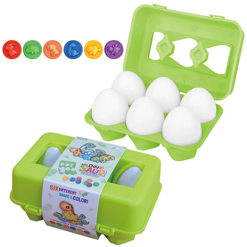 Montessori Educational Toys Smart Egg Shape Matching Easter Eggs Sorting Stacking Toy Games For Baby Kids Development 2 3 4 Year