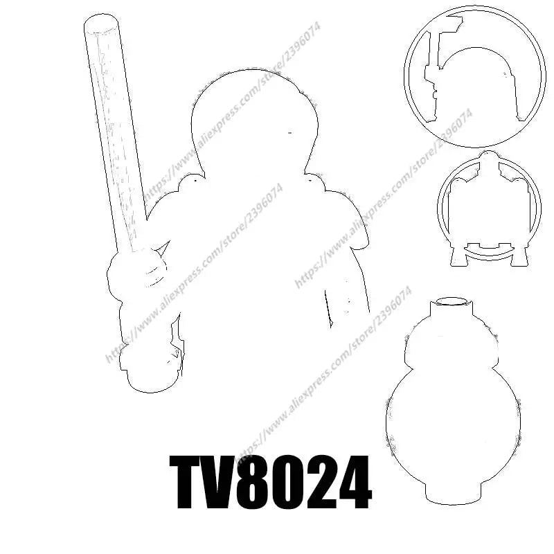 TV6102 Action Figures Movie accessories Building Blocks Bricks toys TV8009 TV8010 TV8011 TV8012 TV8013 TV8014 TV8015 TV8016
