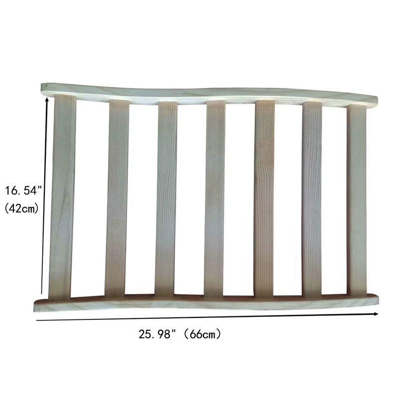 Hemlock round stick Sauna backrest