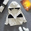 Children's Jacket Spring and Autumn Thin Boys' Baby Hooded Casual Coat Children's Windbreaker