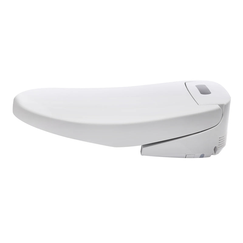 Electronic Heated Smart Toilet  Seat Bidet with Air Dryer Adjustable Temp LED Night Light Self-Cleaning Nozzle Side Controls