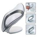 Leaf Shape Soap Box Drain Soap Holder Box Suction Cup Soap Dish For Bathroom Shower Toilet Shower Non-slip Drain Soap Case