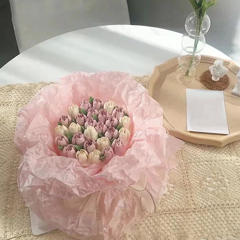 Waterproof Pearlescent Paper DIY Handcraft Korean Bouquet Flowers Wrapping Tissue Paper Gift Wrap Florist Packing Paper Supplies