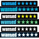 Wanted Led Car Sticker Window Windshield Sticker Electric Safety Signs Windshield Sticker Wanted Car Decals
