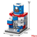 NEW Restaurant Dessert Coffee Pet Fruit Store Street View Food House Building Blocks Kit Girls Bricks Model Kids Toy Children