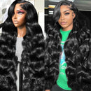 13x4 Body Wave Lace Front Wigs Human Hair Pre Plucked 250 Density HD Transparent Lace Frontal Wigs Human Hair for Black Women