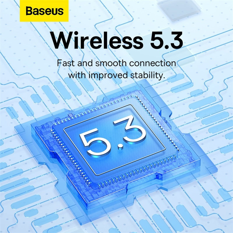 Baseus WM02 TWS Wireless Earphone Bluetooth 5.3 Headphone Headset True Wireless Earbuds For iPhone 13 Pro Max Handsfree Ear Buds