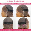 200% Highlight Ombre 360 Full Lace Front Wig 32 Inch Curly 13x6 Hd Lace Frontal Honey Blonde Colored Real Human Hair Wigs 30Inch