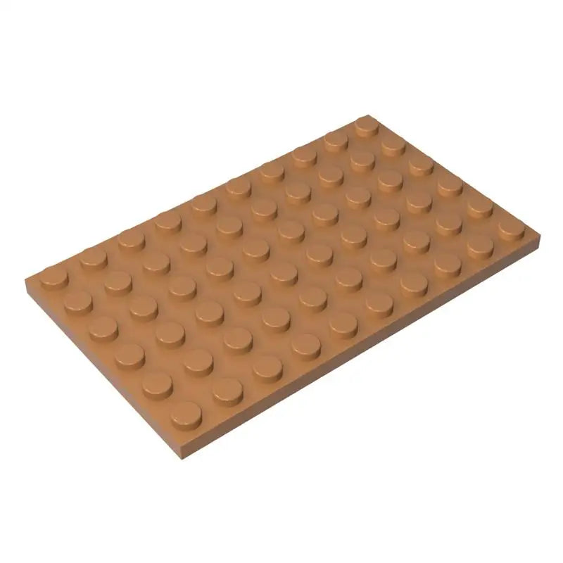 Gobricks 10PCS MOC  Plate 6 x 10 Compatible 3033 Assembles Particles Building Blocks Parts DIY block bricks Tech Parts Toys