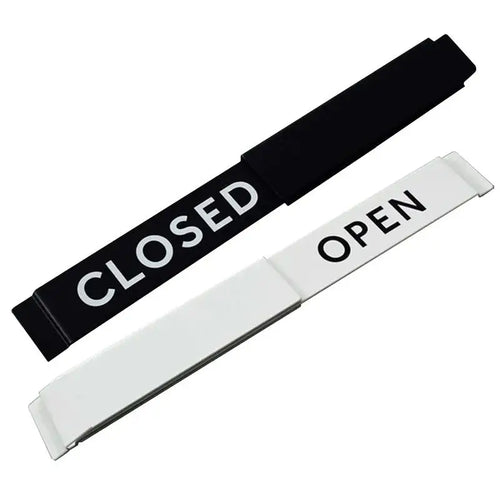 The Storefront | Aluminum Open Closed Slide Door Sign for Business