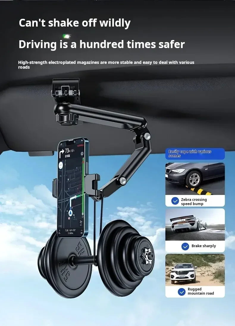 Car mobile phone holder sun visor car universal navigation holder direct view car multi-function holder