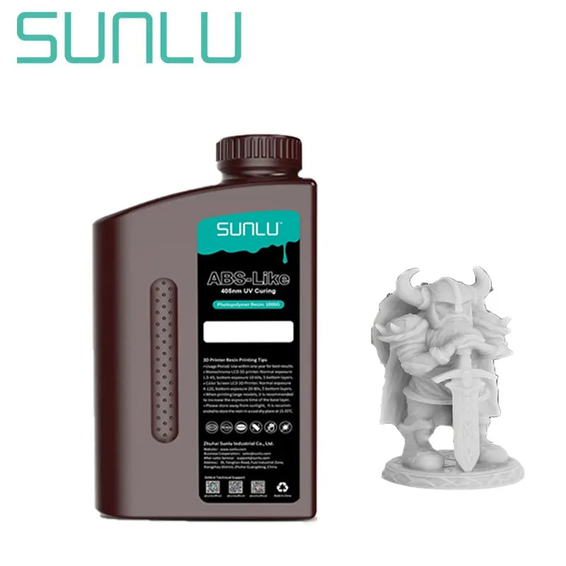 SUNLU 1KG ABS-Like/ Standard / Water-Wash 3D Resin 405nm UV Resin For most SLA/DLP/LCD 3D Printer Material UV Sensitive 1kg