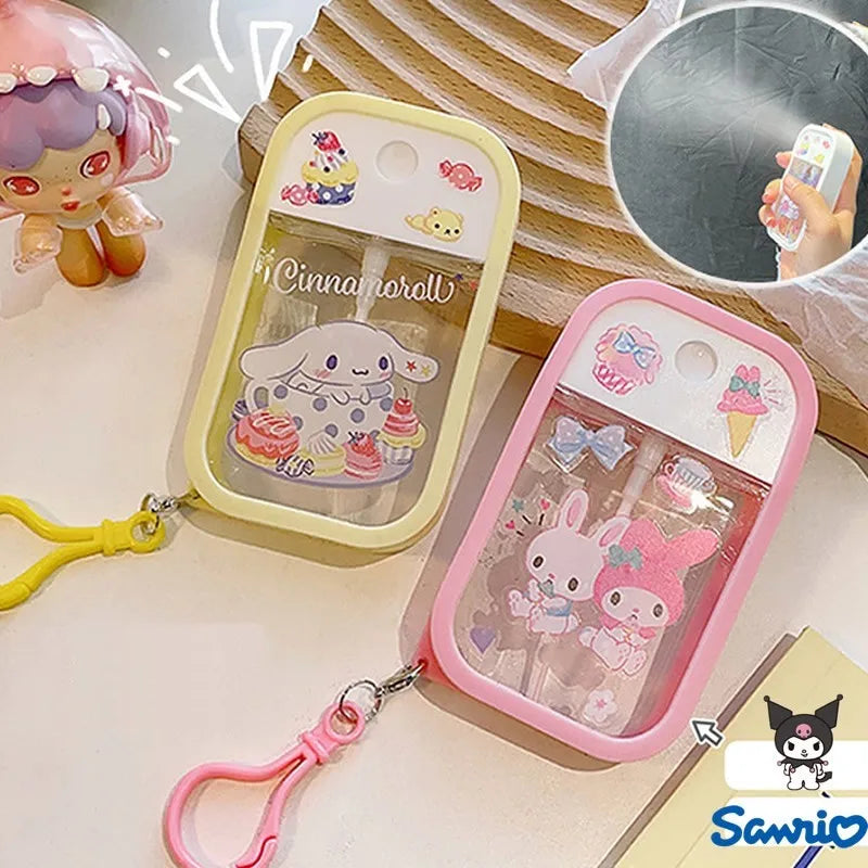 Sanrio Kuromi Spray Bottle Cinnamoroll Alcohol Press Bottled Perfume Bottle My Melodys Kawaii Travel Portable Spray Bottling