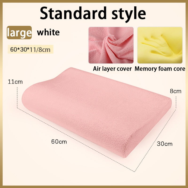 Memory Foam Neck Pillow Orthopedic Cervical Coccyx Massager Pillows For Sleeping Slow Rebound Health Care Pain Release Bedding