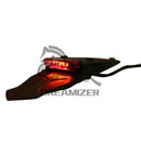 Motorcycle 12 LED Rear Fender Brake Tail Light For Off Road Enduro Dirt Bike Universal Wheel Cover Mudguard Rear Mud Guard