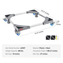 SucceBuy 400 lbs Mini Fridge Stand Mover Adjustable Mobile Base with 4 Locking Swivel Wheels for Washing Machine Refrigerator