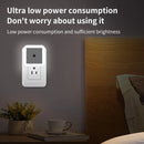 2025 New Square LED Night Light EU/US Plug Light Sensor Energy Saving Lamp for Bedroom, Bathroom, Aisle Human Sensor Lamp