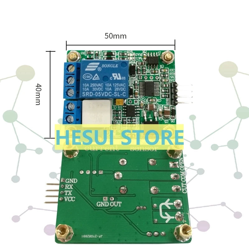 WCS2702 High precision AC-DC current detection sensor module 2A current limiting protection relay serial port
