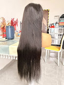 40 Inch Bone Straight Human Hair Wig 13x4 13x6 HD Transparent Lace Wigs Brazilian Full Lace Frontal Wig For Women 300% Density