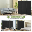 SucceBuy Room Divider 1/3/4 Panel Room Dividers and Folding Privacy Screens Fabric Partition Room Dividers for Office Home Study