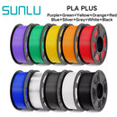 SUNLU PLA PETG PLA Plus Filaments 10 Rolls 3D Filament 1KG/roll 1.75mm 100% Filament Lines Up Neatly For 3D Printing From EU US