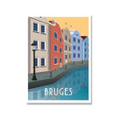 France Paris Florence Hawaii Milan Bruges Famous City Travel Poster Canvas Painting Landscape Wall Art Living Room Home Decor