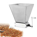 4L Stainless Steel Malt Crusher Adjustable Barley Grinder Low Speed Drill Available Manual Malt Mill Food Grinding Machine