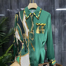 FANIECES Luxury Women's Shirt Elegant Office Ladies Business Shirt 2025 Spring Long Sleeve Lapel Designer Brand Shirts Blusas