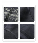 2025 Spring Mens Loose Fit Round Neck Hoodie Big Size Oversized Streetwear Hip Hop Retro American Casual Pullover Trendy Print