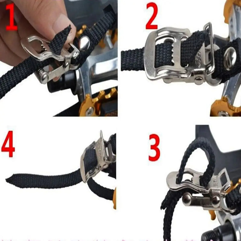 Workout Nylon Fixed Gear Strengthen Pedal Bicycle Footrest Security Belts Binding Bicycle Toe Straps Non Slip Strap