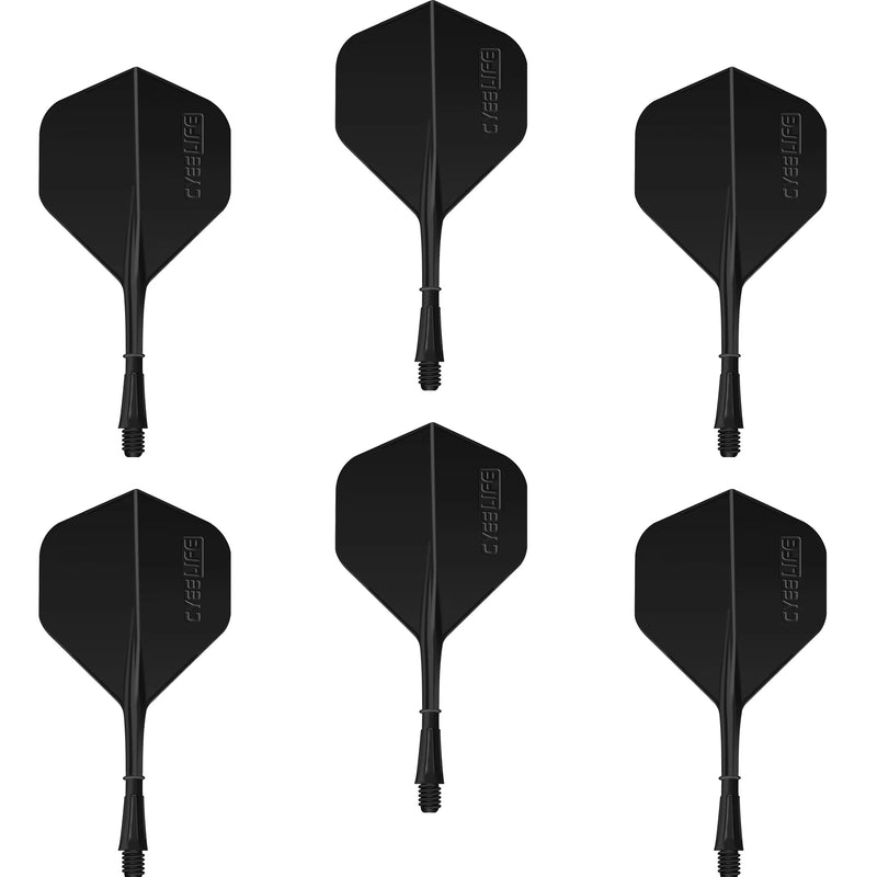 CyeeLife Dart Flights Shafts 6 PCS Integrated Dart Flights and Shafts 2BA Screw in-one Dart Accessorie Set Durable Anti-Fall