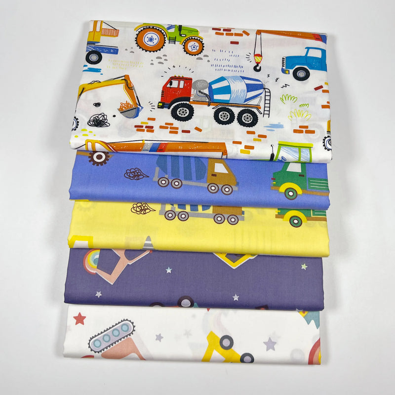 Truck Car Pure Cotton Twill Printed Cloth Baby Children's Bedding Handmade Finish Fabric