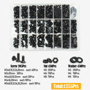 3045t Schwarze Senkschrauben mit Innensechskant, Schrauben, Muttern, Unterlegscheiben Kit M2 M2.5 M3 M4 M5 M6 M8 10.9 Legierter Stahl DIN 7991
