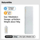 Naturehike Inflatable Mat 3.2/5.8/8.8 R Value Outdoor Ultralight Sleeping Pad Camping Portable Tent Single Moisture-proof Mats