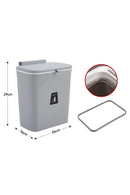 【Lifeideas】Door Hanging Trash Can Kitchen Bathroom Toilet Waste Storage with Inner Barrel Wall Mounted Garbage Rubbish Bin
