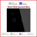 Cozylife WiFi Smart Switch EU Light Wall Touch Switch 220V Need Neutral Wire Smart Life Work with Alexa Google Home 1/2/3 Gang