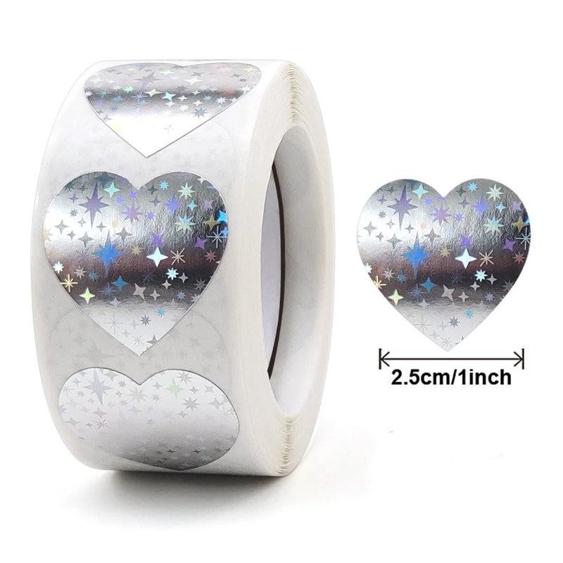 100-500pcs Love Labels Thank You Sticker Sealing Paper Stickers Stationery Supply Decorative Child Scrapbook for Kids