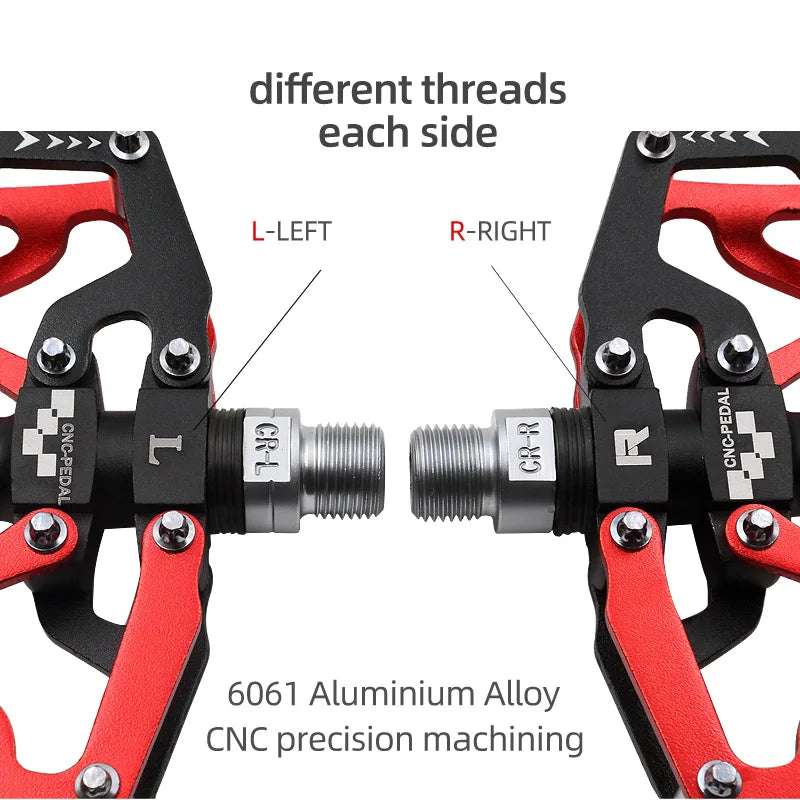 Bicycle Pedals Ultralight Aluminium Alloy Anti-Slip CNC BMX MTB Road Bike Pedal Cycling Sealed Bearing Bike Pedals