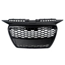 Bumper Grille Compatible For Audi A3 8P 8PA 2003-2008 RS Style Honeycomb Front Radiator Air Intake Mesh Grill Gloss Black