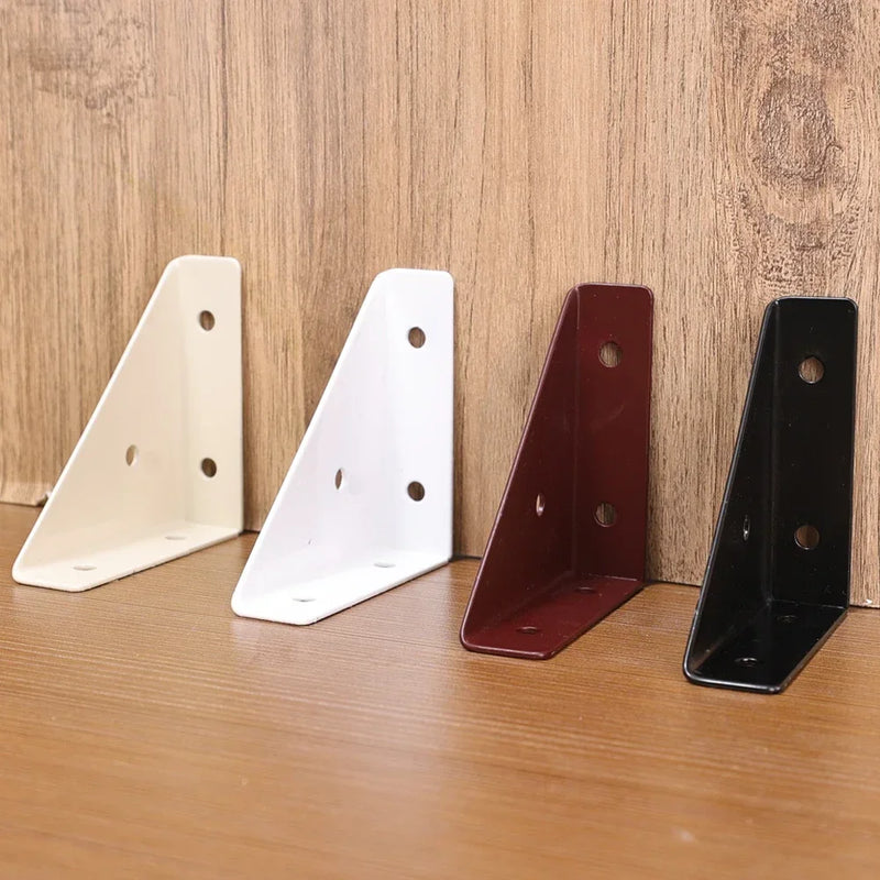 1/4PCS Angle Corner Brackets Steel Fixed Joint Board Plate Support Frame Right Triangular Angle Bracket Protector Stand Shelves