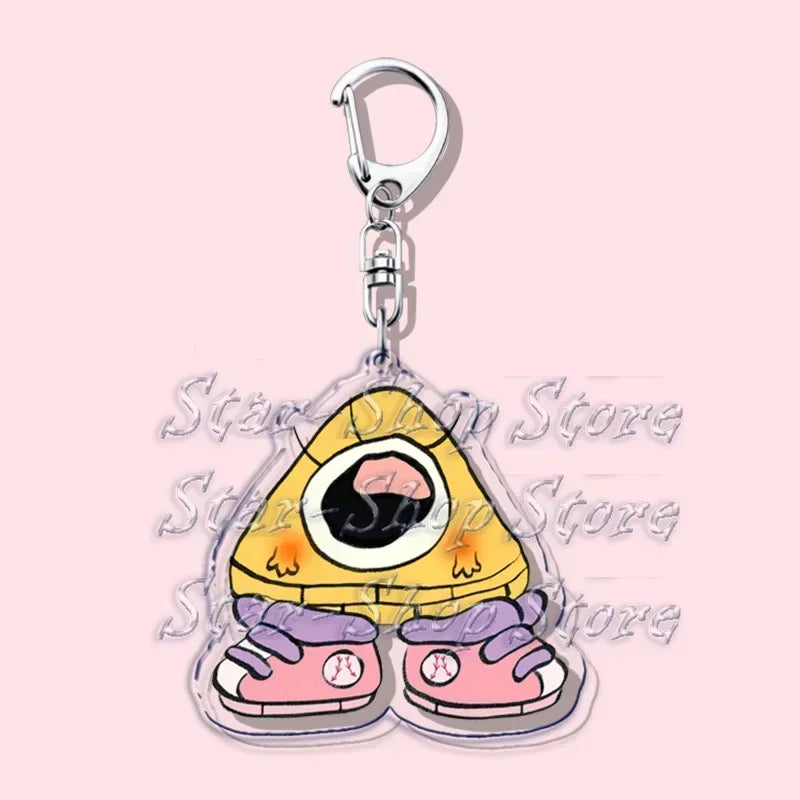 Cartoon Cute Keychain Key Chain Ring for Bag Cipher Baby Keyring Jewelry Anime Gravity Fans Halloween Christmas Gifts