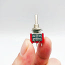 1/5 PCS,Red Mini 3Pin 6mm 2/3 position,Self-Resetting Toggle Switches ON-(ON)DPDT,Toggle Switches 6A/125V 3A/250V AC MTS-112