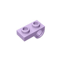 Gobricks 10PCS Bricks Plate Modified 1 x 2 with Pin Hole on Bottom compatible with lego 18677 28809 pieces of children's toys