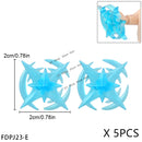 5PCS Cartoon Special Effects Pieces Arm Fist Wind Lightning Leg Flames Weapons Accessories Assemble Scene Bricks Kids for Toys