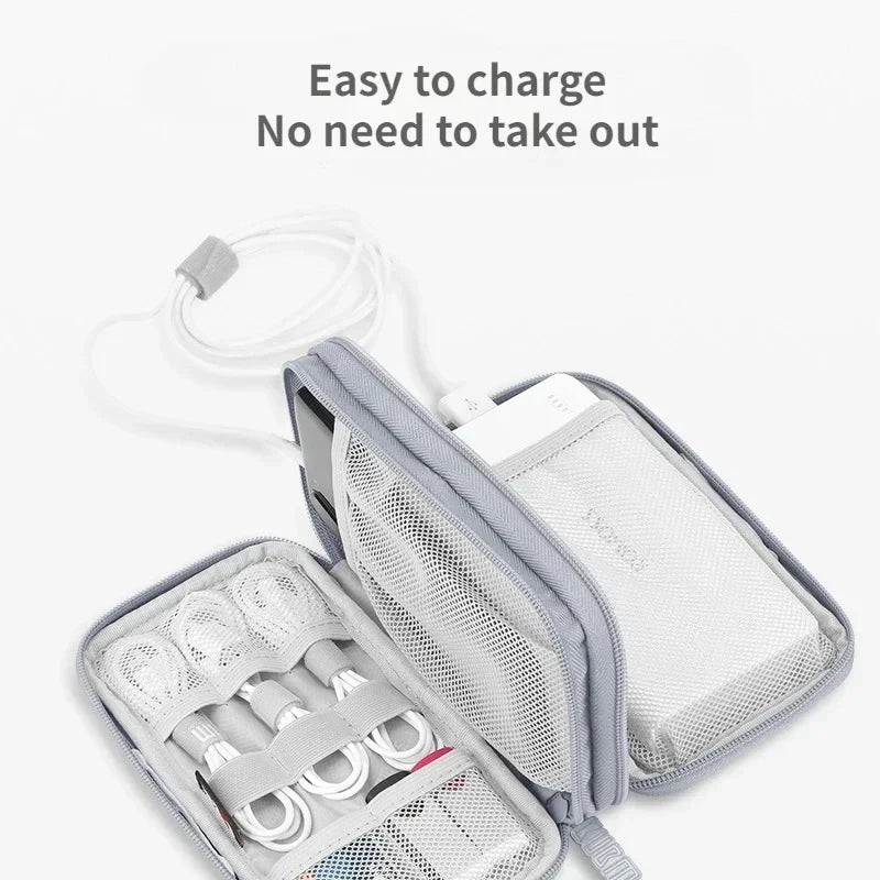 Travel Cable Bag Portable Digital Storage Pouch Charger Data Cable USB Bag Organizer Waterproof Electronic Accessory Storage Bag