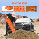 SucceBuy 10 TON Traction Boards with PP Material Recovery Boards for Off-road Vehicle Car Pickup SUV RV Pair Tire Traction Mats