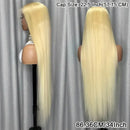 40Inch Straight Blonde 613 Blonde Human Hair Lace Frontal Wig 13x6 Transparent Blonde Lace Front Wigs Pre Plucked Human Hair Wig
